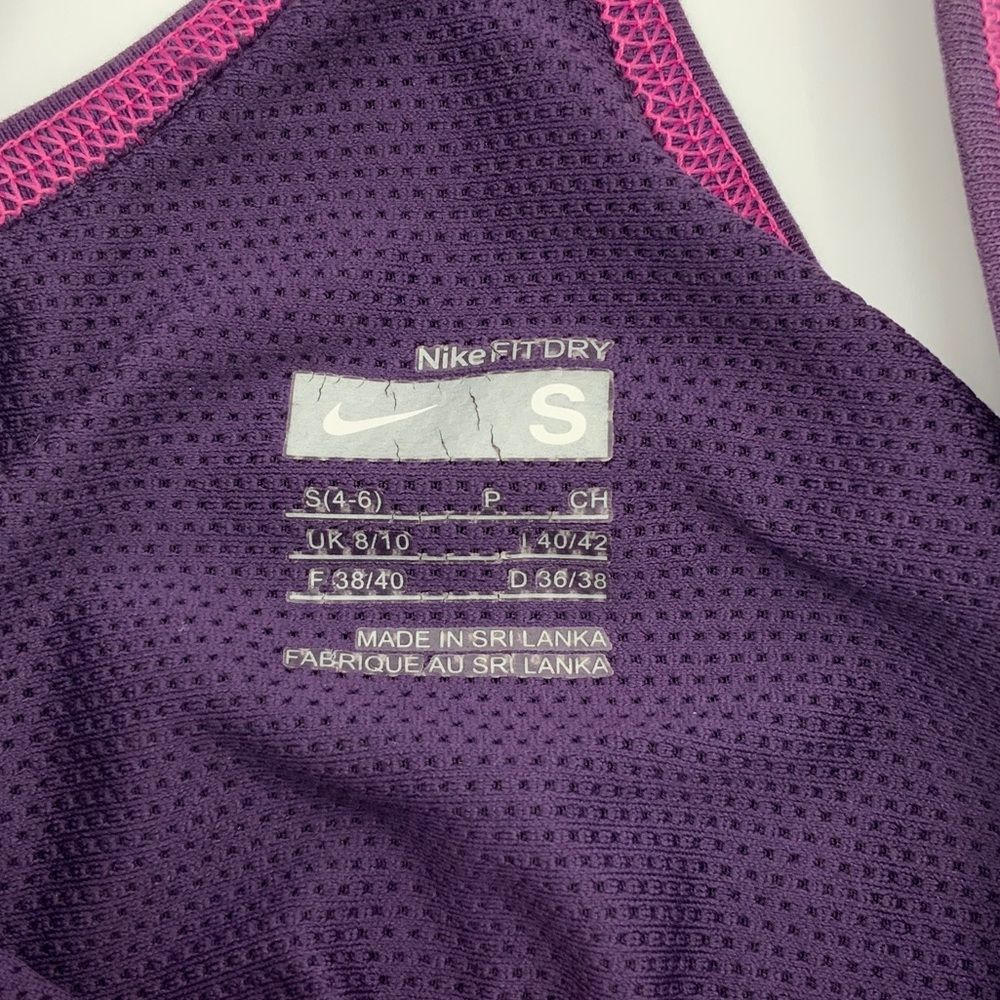 TWO Nike Dri-FIT Racerback Tanks - Royal Blue & Plum - Picture 3 of 9